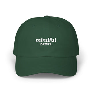Mindful Drops Dad Cap — Embroidered Minimalist Baseball Hat