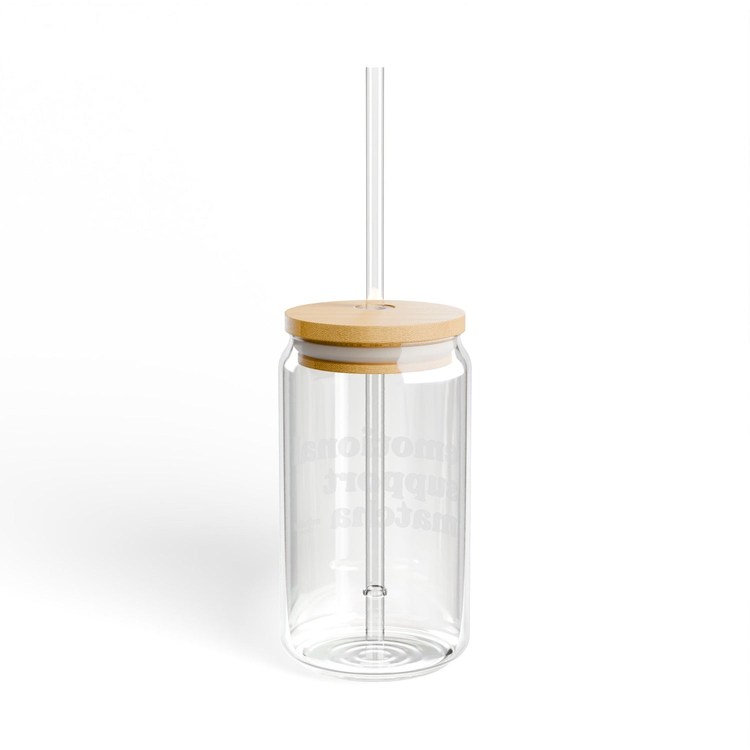 Emotional Support Matcha, 16oz Sipper Glass